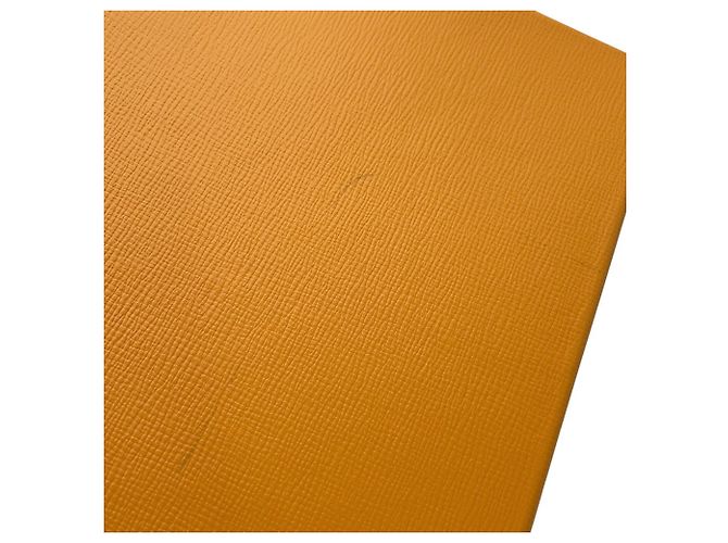 Borsa a pochette Louis Vuitton in pelle Saffron D'oro - vista 9