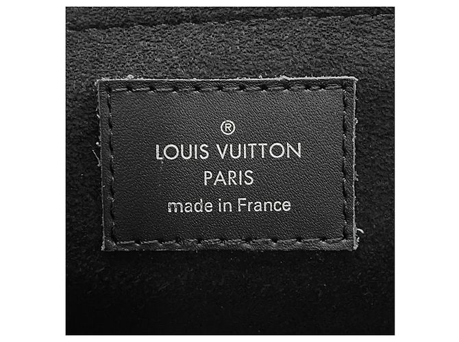 Pochette Louis Vuitton en cuir Epi Noir Jaune - vue 15