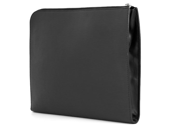 Pochette Louis Vuitton en cuir Epi Noir Jaune - vue 2