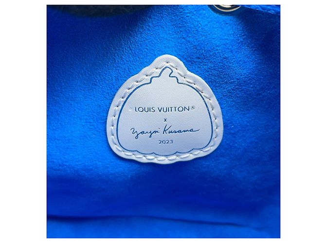 Borsa Louis Vuitton Monogram Empreinte Bianco Blu - vista 10