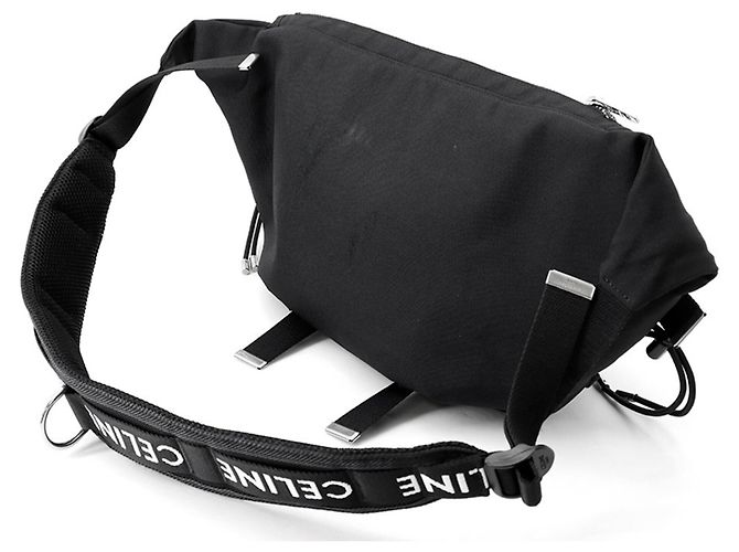 Céline Celine Sac Banane Trekking Small Belt Canvas 116362DMT Noir - vue 2