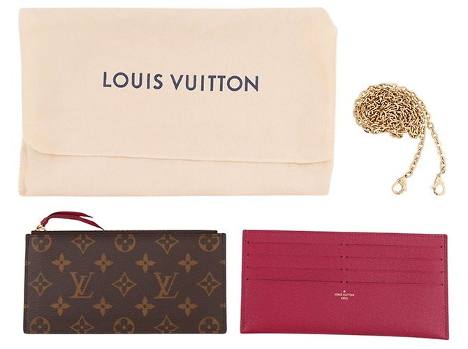 Louis Vuitton Monogram Pochette Felicie Fuschia Monogramma - vista 11