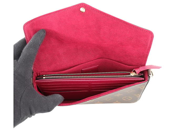 Louis Vuitton Monogram Pochette Felicie Fuschia Monogramma - vista 5
