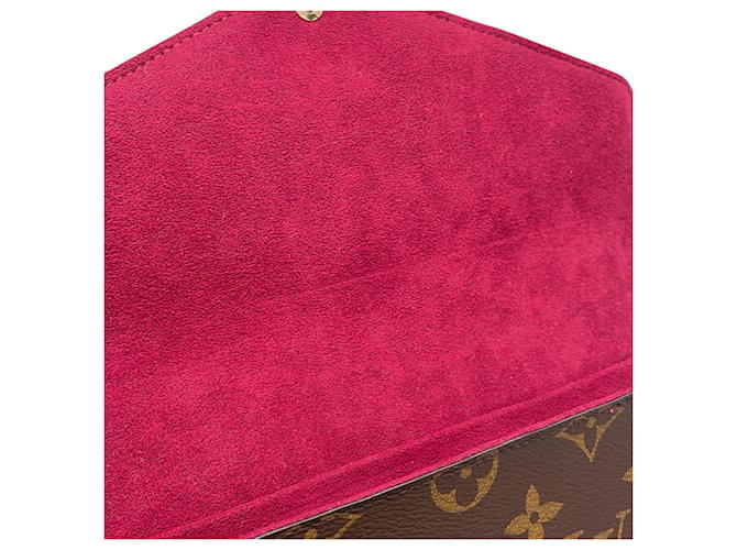 Louis Vuitton Monogram Pochette Felicie Fuschia Monogramma - vista 7