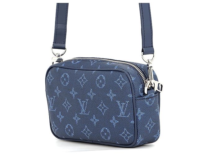 Sac à épaule Louis Vuitton Monogram Heritage Trocadero Bleu - vue 2