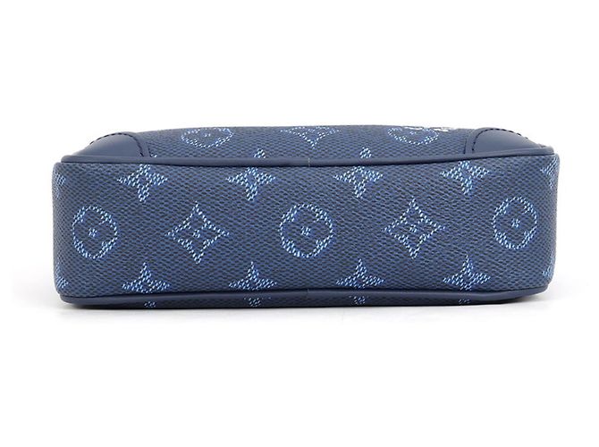 Sac à épaule Louis Vuitton Monogram Heritage Trocadero Bleu - vue 3