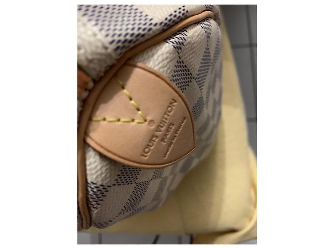 Borsa Louis Vuitton Speedy 35 Damier Azur Damier ebene - vista 6