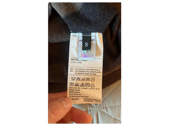 Dolce & Gabbana Argyle Cardigan Braun Beige Anthrazitgrau - Ansicht 5