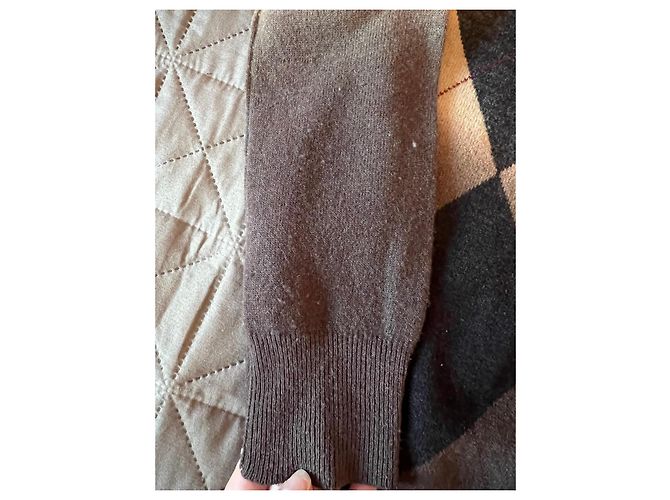 Dolce & Gabbana Argyle Cardigan Braun Beige Anthrazitgrau - Ansicht 8