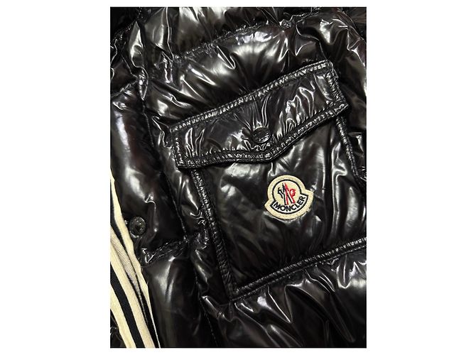 Giacca Moncler Nera Lucida Nero - vista 2