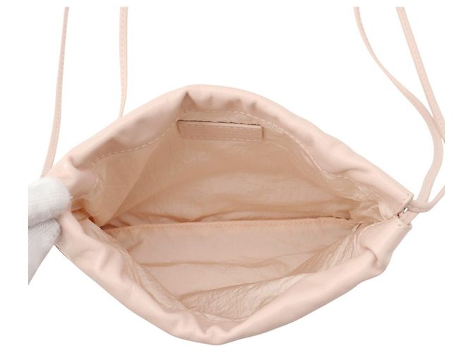 Borsa a tracolla in pelle rosa Bottega Veneta - vista 5