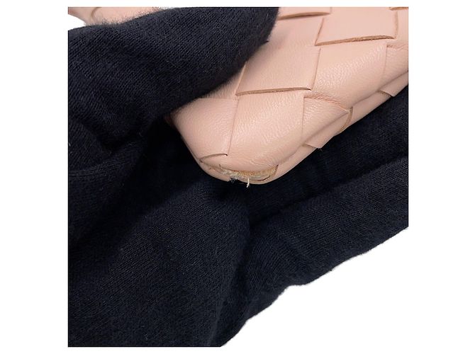 Borsa a tracolla in pelle rosa Bottega Veneta - vista 6