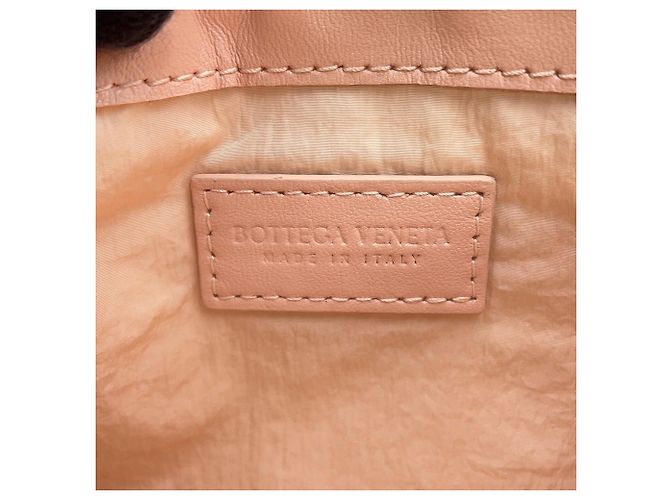 Borsa a tracolla in pelle rosa Bottega Veneta - vista 9