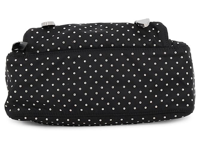 Borsa a tracolla Prada in nylon nero - vista 3