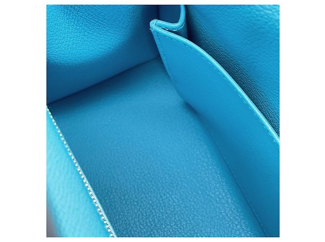 Hermès Borsa Hermes Kelly 25 in pelle Epsom Blue Nord - vista 11