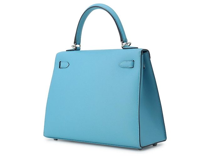 Hermès Borsa Hermes Kelly 25 in pelle Epsom Blue Nord - vista 2