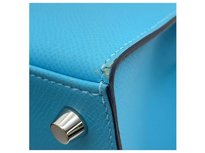 Hermès Borsa Hermes Kelly 25 in pelle Epsom Blue Nord - vista 7