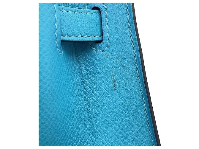 Hermès Borsa Hermes Kelly 25 in pelle Epsom Blue Nord - vista 8