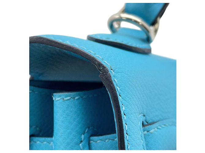 Hermès Borsa Hermes Kelly 25 in pelle Epsom Blue Nord - vista 9