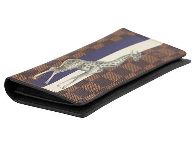 Louis Vuitton Damier Savanna Portefeuille Brazza Long Wallet Marrone - vista 2