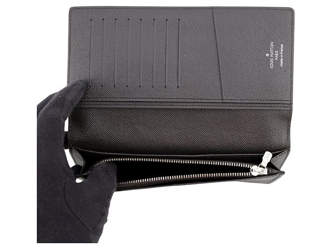 Louis Vuitton Damier Savanna Portefeuille Brazza Long Wallet Marrone - vista 5