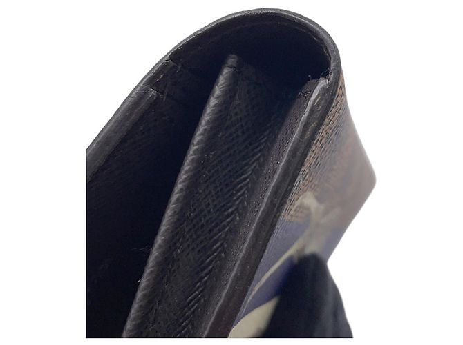 Louis Vuitton Damier Savanna Portefeuille Brazza Long Wallet Marrone - vista 8
