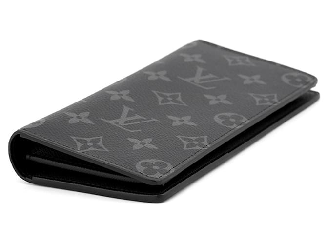 Brazza Cartera larga Louis Vuitton Monogram Eclipse Negro - vista 2