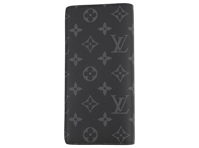 Brazza Cartera larga Louis Vuitton Monogram Eclipse Negro - vista 3
