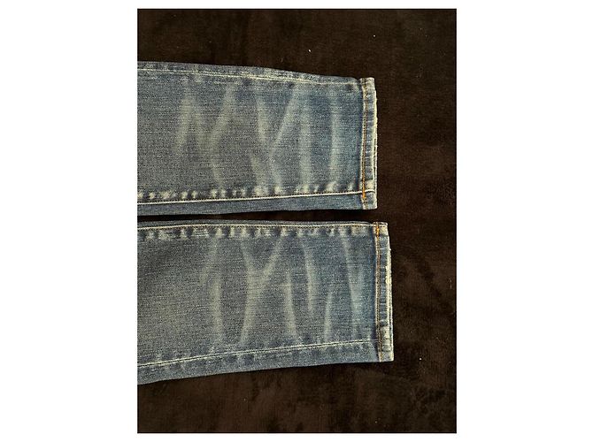 Jeans Slim Distressed Amiri da uomo Blu - vista 10
