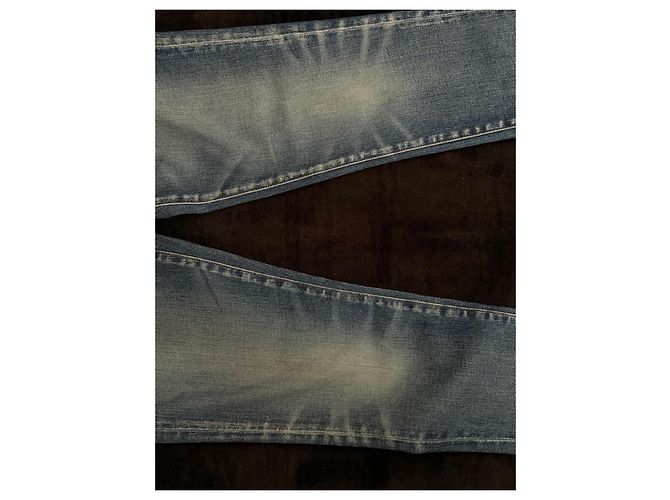 Jeans Slim Distressed Amiri da uomo Blu - vista 9