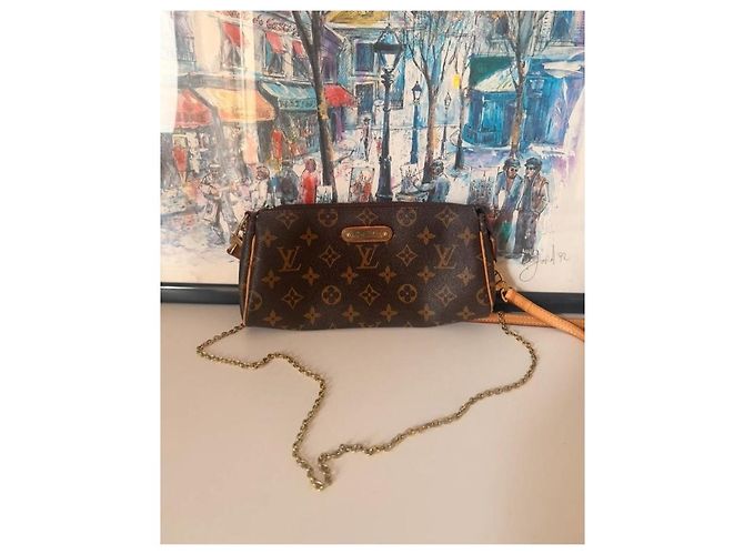 Louis Vuitton Monogram Pochette Felicie Marrone Monogramma - vista 3