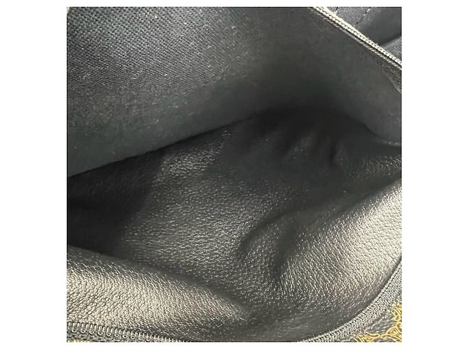 Edge Céline CELINE Vintage Macadam Leder Tote Bag Braun Schwarz - Ansicht 10
