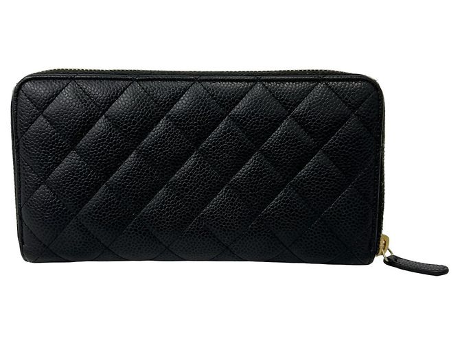 Chanel Matelassé Coco Mark Langbeutel Schwarz - Ansicht 2