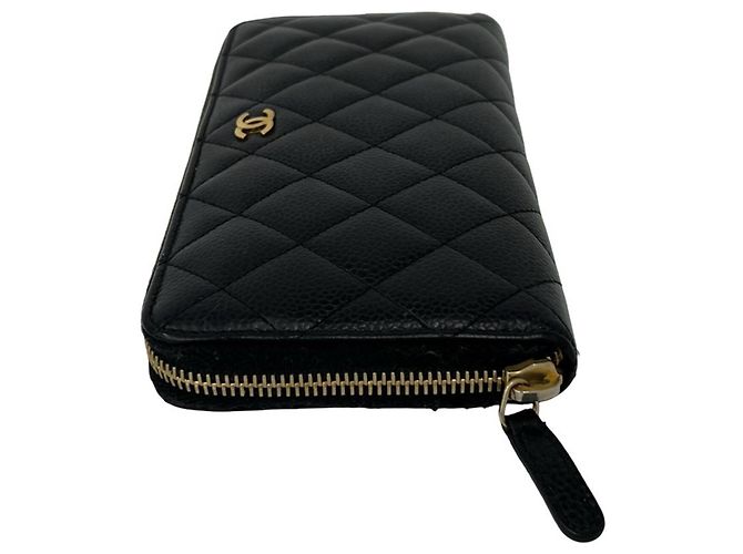 Chanel Matelassé Coco Mark Langbeutel Schwarz - Ansicht 4