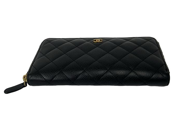 Chanel Matelassé Coco Mark Langbeutel Schwarz - Ansicht 6