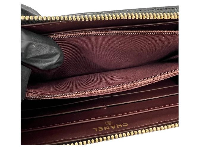 Chanel Matelassé Coco Mark Langbeutel Schwarz - Ansicht 9