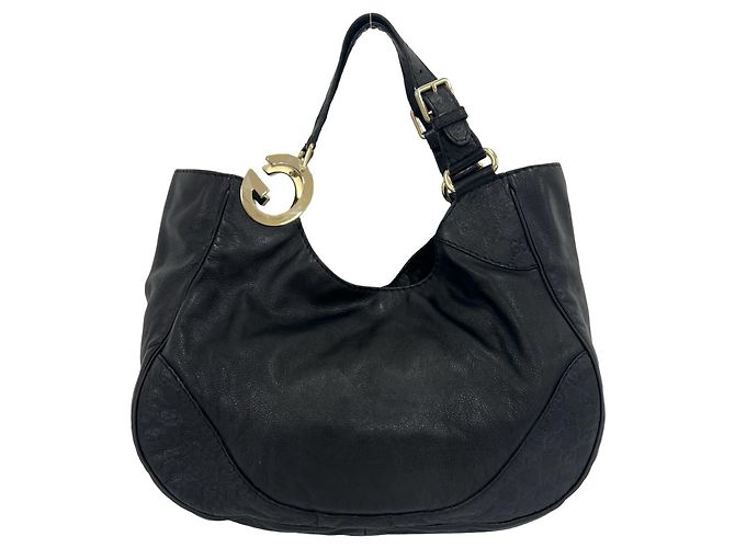 Gucci Charlotte Guccissima Leder-Tote-Bag mit G-Logo Schwarz - Ansicht 3