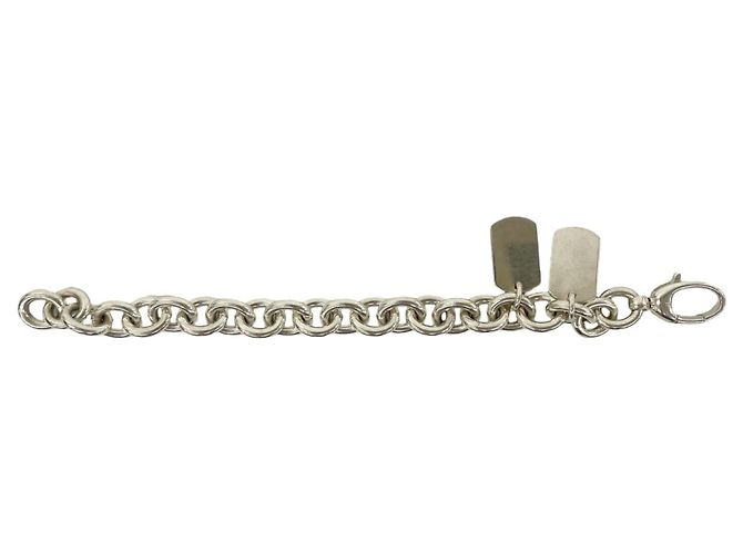Bracciale con ciondoli Double Dog Tag GUCCI Argento - vista 6