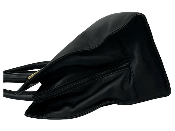 Loewe Vintage Anagram Logo Geprägte Leder Tote Bag Schwarz - Ansicht 5