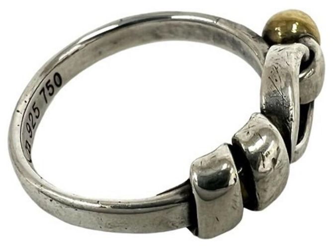 Tiffany & Co Tiffany Vintage Hook & Eye Band Ring Silber Golden - Ansicht 5