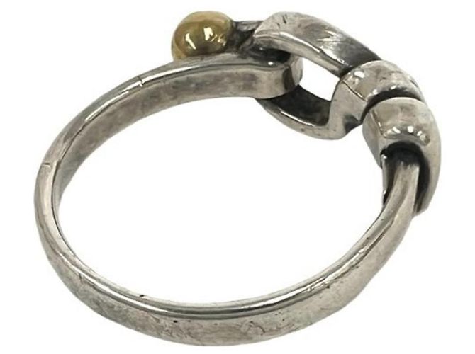 Tiffany & Co Tiffany Vintage Hook & Eye Band Ring Silber Golden - Ansicht 6
