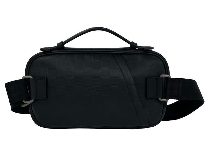 Borsa a mano Louis Vuitton Ambrelle Damier Infini Leather Nero - vista 3