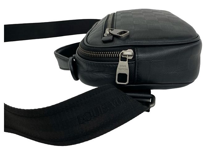 Borsa a mano Louis Vuitton Ambrelle Damier Infini Leather Nero - vista 5