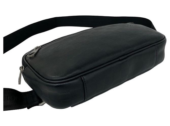 Borsa a mano Louis Vuitton Ambrelle Damier Infini Leather Nero - vista 7