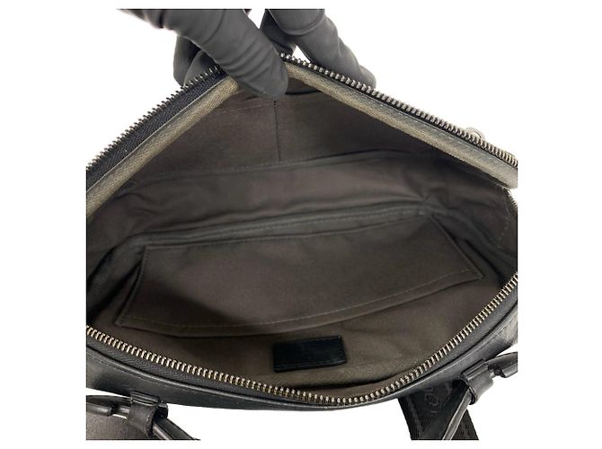 Borsa a mano Louis Vuitton Ambrelle Damier Infini Leather Nero - vista 9