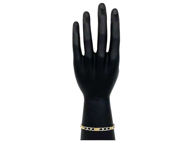 Tiffany & Co Tiffany Vintage Figaro Gliederkette Armband Silber Golden - Ansicht 2