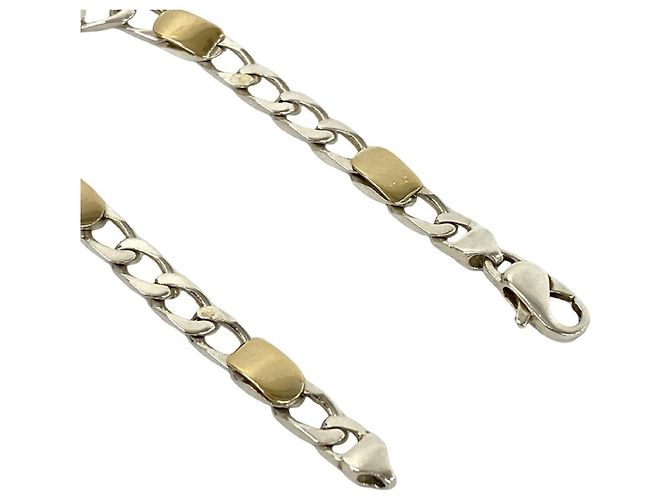 Tiffany & Co Tiffany Vintage Figaro Gliederkette Armband Silber Golden - Ansicht 4