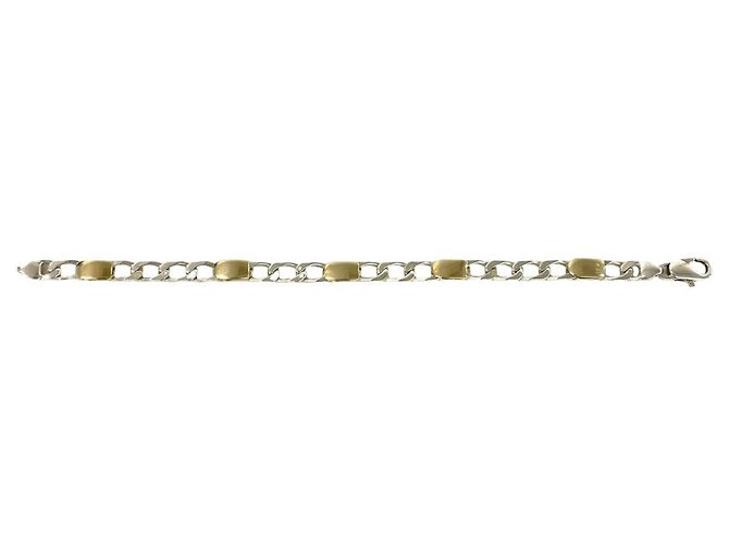 Tiffany & Co Tiffany Vintage Figaro Gliederkette Armband Silber Golden - Ansicht 5
