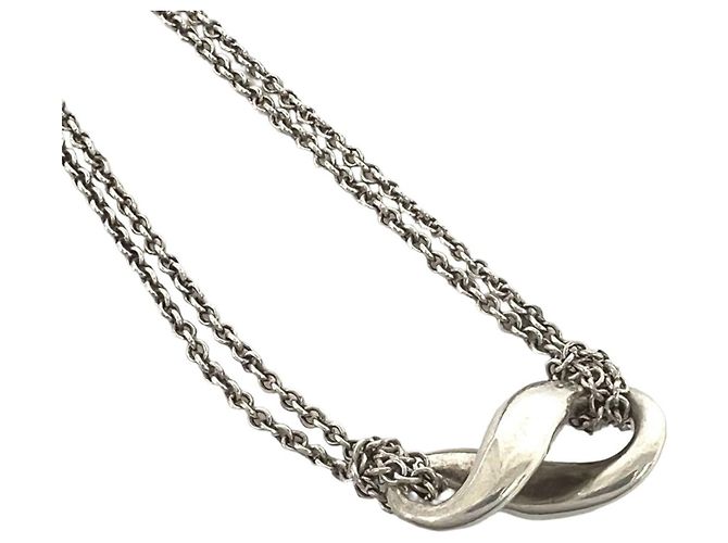 Tiffany & Co Collana Tiffany Vintage Infinity Argento - vista 4