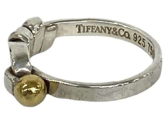 Tiffany & Co Tiffany Vintage Hook & Eye Ring Silber Golden - Ansicht 4